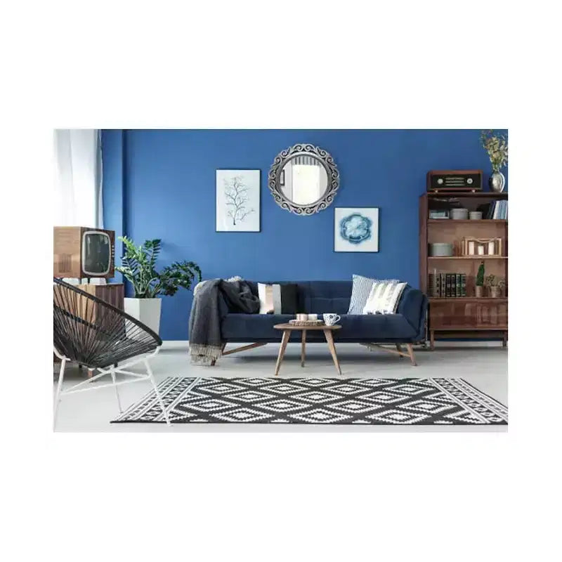 Miroir Mural Rond Argent Antique de 22 po