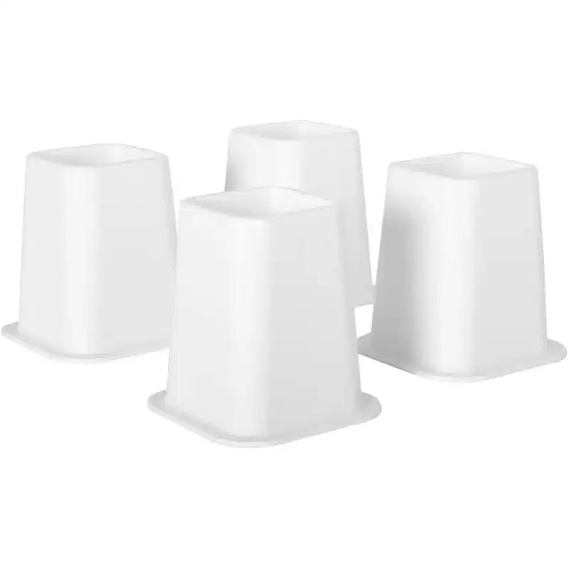 Kings Brand Furniture - Rehausseurs de lit robustes - Rehausseurs de meubles 6 pouces - Rehausseurs de lit empilables Lot de 4