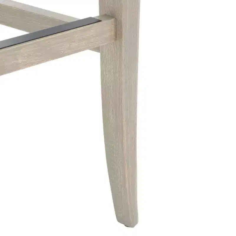 Tabouret de bar Karlee Rattan avec dossier