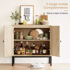 Armoire de rangement en rotin, buffet, console en bois avec étagère de rangement, buffet pour couloir, entrée, salon