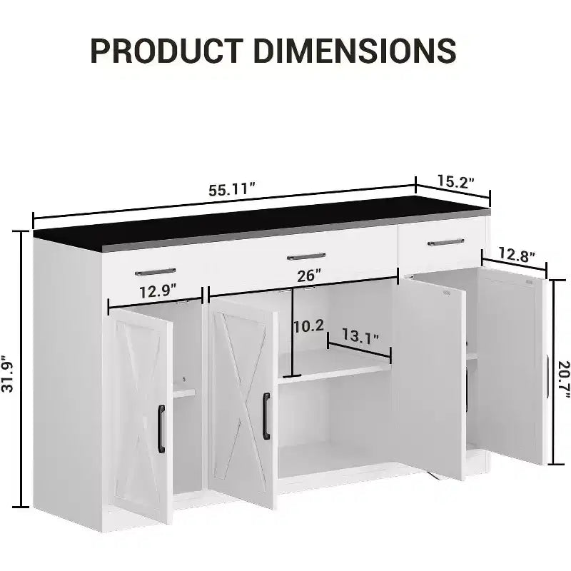 Meuble buffet de ferme 55