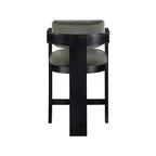 Tabouret Sacha en velours vert