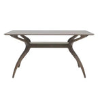Table à manger rectangulaire en bois moderne Salli Mid Century