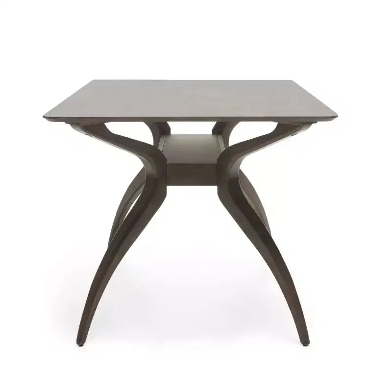 Table à manger rectangulaire en bois moderne Salli Mid Century