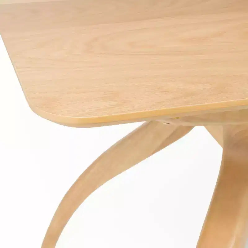 Table à manger rectangulaire en bois moderne Salli Mid Century