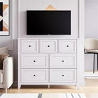 Commode à 7 tiroirs, meuble de rangement en bois avec grand espace de rangement pour chambre, salon, entrée