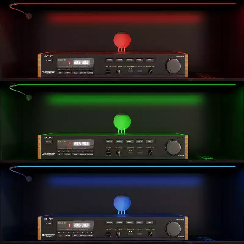 Meuble TV noir moderne avec éclairage d'ambiance : design épuré, rangement et lumière d'ambiance pour salons, centre de divertissement, console média