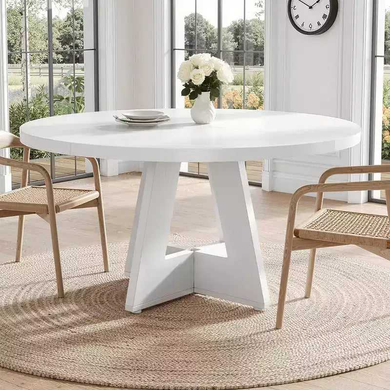 Table de ferme ronde de 47 pouces