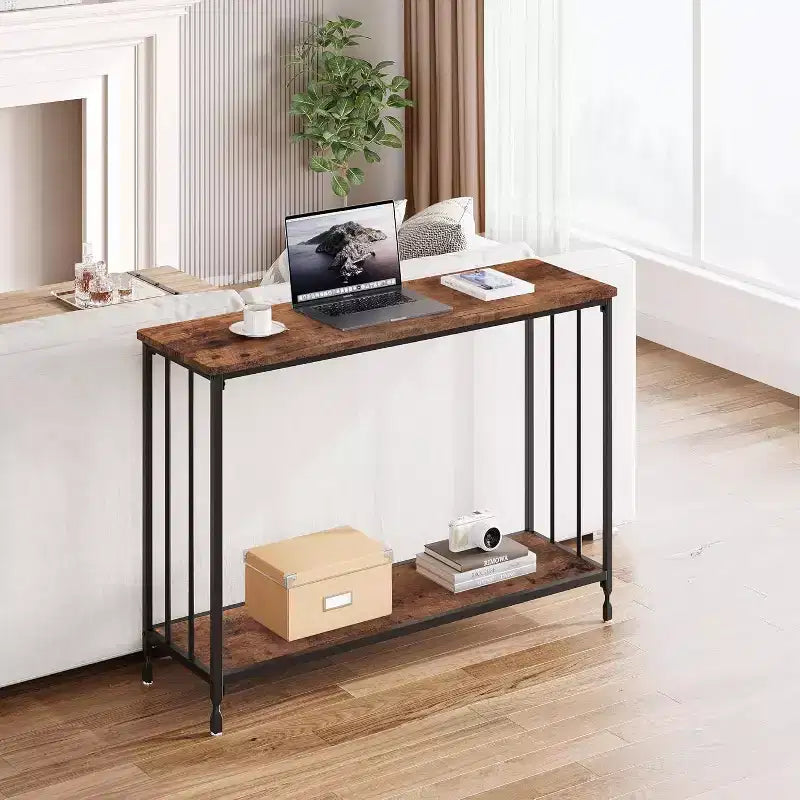 Console étroite pour entrée, Table basse de style industriel