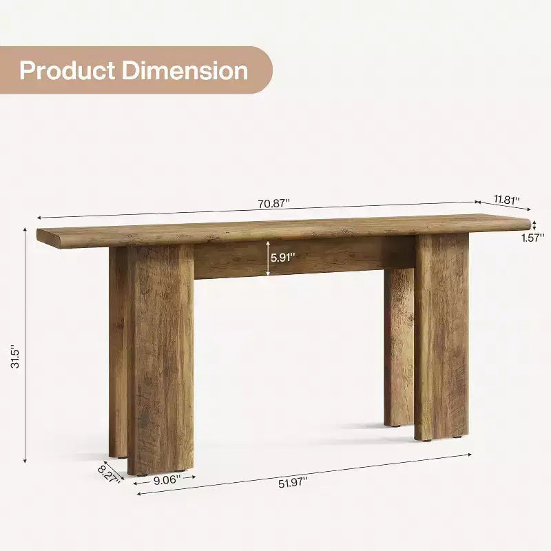 70.87 Table console extra longue