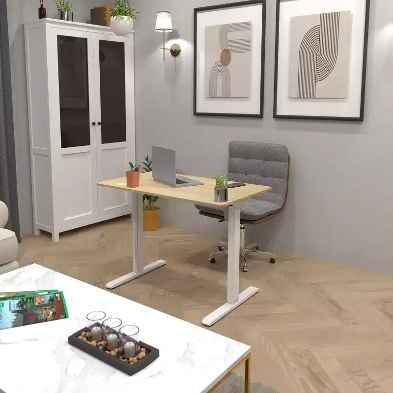 Bureau électrique compact assis-debout avec plateau de 48 pouces