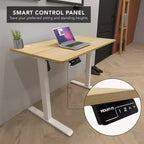 Bureau électrique compact assis-debout avec plateau de 48 pouces