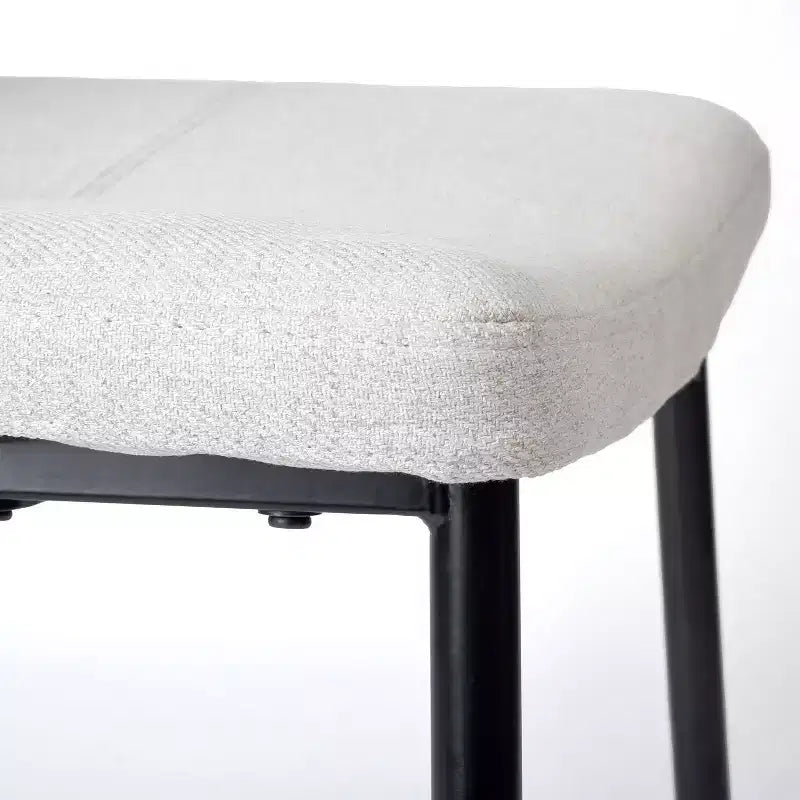 Chaises de salle à manger tapissées Pomona, lot de 4