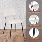 Chaises de salle à manger tapissées Pomona, lot de 4