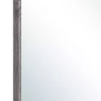 Miroir d'appoint encadré en bois gris foncé 35