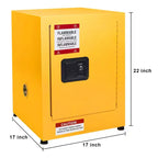 Armoire pour produits inflammables, Armoire de sécurité en acier galvanisé, Armoire de stockage de liquides inflammables ignifuge et étanche