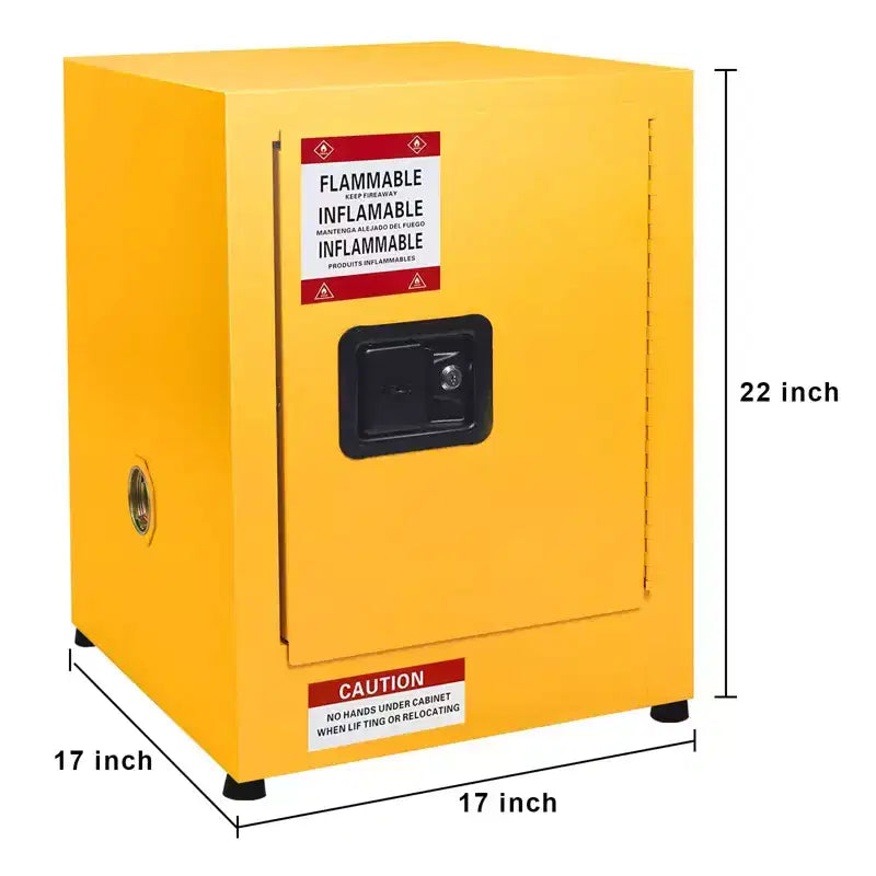 Armoire pour produits inflammables, Armoire de sécurité en acier galvanisé, Armoire de stockage de liquides inflammables ignifuge et étanche