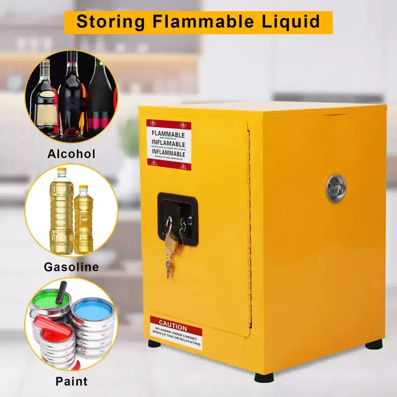 Armoire pour produits inflammables, Armoire de sécurité en acier galvanisé, Armoire de stockage de liquides inflammables ignifuge et étanche