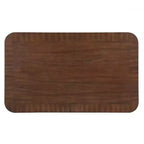 Table basse en bois de 41,5 po avec pieds en bois massif