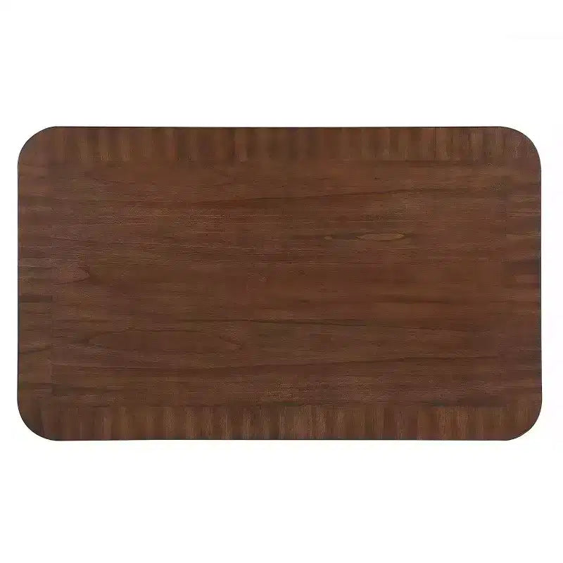 Table basse en bois de 41,5 po avec pieds en bois massif