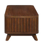 Table basse en bois de 41,5 po avec pieds en bois massif