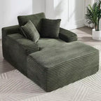 Canapé-futon de sol en velours surdimensionné moderne