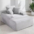 Canapé-futon de sol en velours surdimensionné moderne
