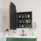 Armoire à pharmacie de salle de bain dorée de style rustique 29,9 H x 19,7 W
