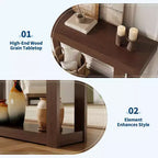 Table basse Hamela avec plateau en verre