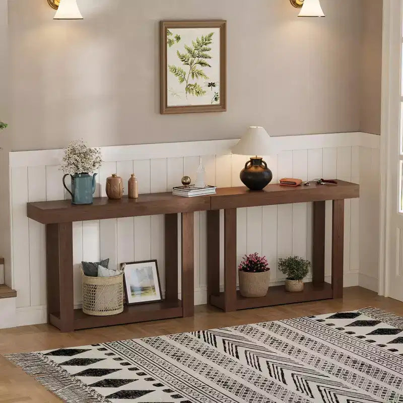 Table basse Hamela avec plateau en verre