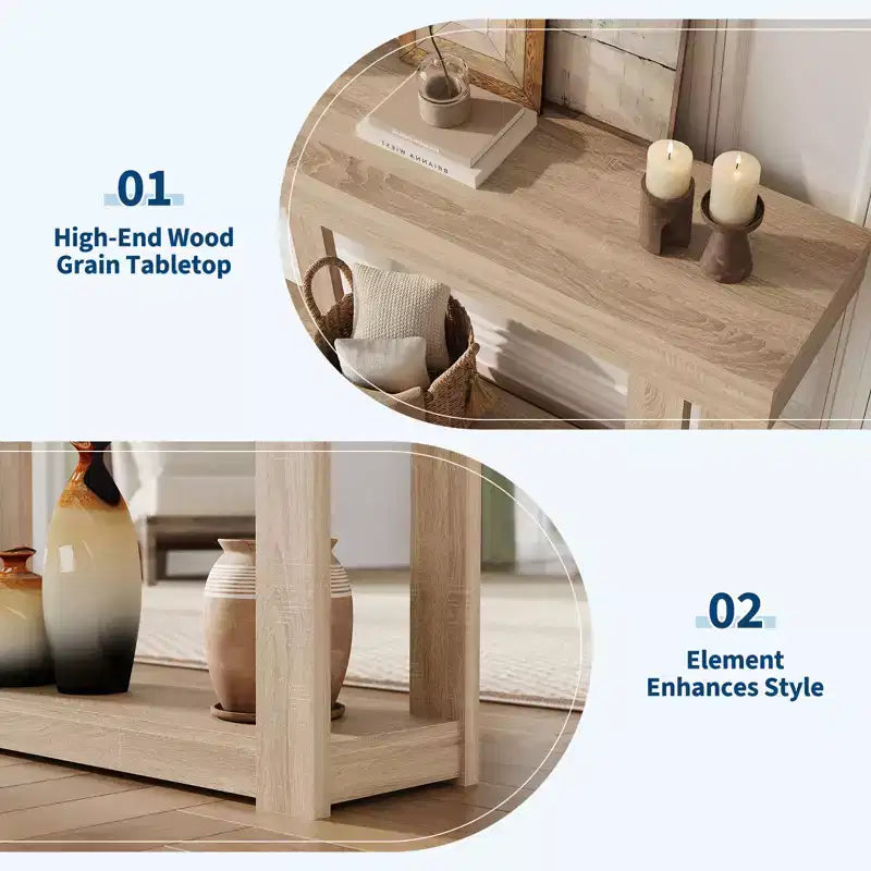Table basse Hamela avec plateau en verre