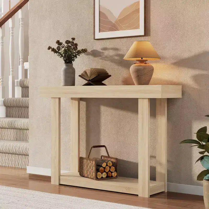 Table basse Hamela avec plateau en verre