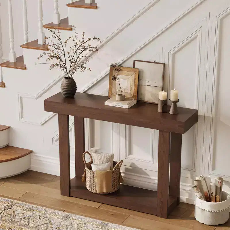 Table basse Hamela avec plateau en verre