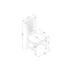 Ensemble de salle à manger style campagne française 3 pièces table et chaises - Table ronde en bois de 91 cm avec 2 sièges