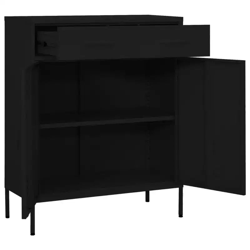 Meuble de rangement Acier Vert Olive 80 x 35 x 101,5 cm