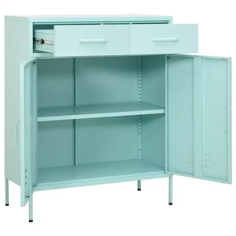 Meuble de rangement Acier Vert Olive 80 x 35 x 101,5 cm