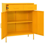 Meuble de rangement Acier Vert Olive 80 x 35 x 101,5 cm