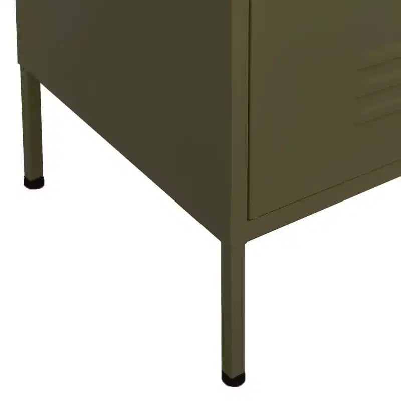 Meuble de rangement Acier Vert Olive 80 x 35 x 101,5 cm
