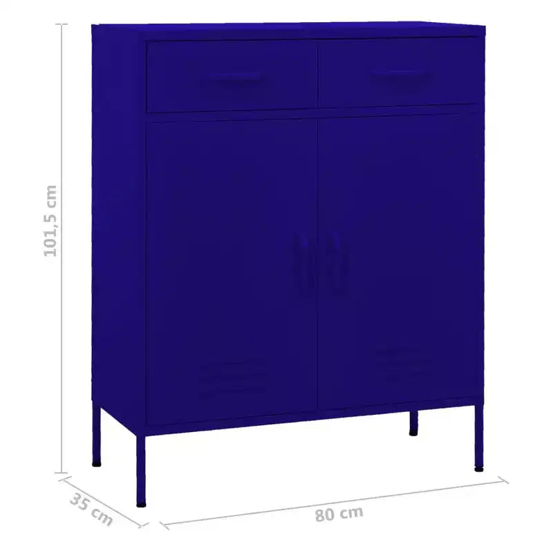 Meuble de rangement Acier Vert Olive 80 x 35 x 101,5 cm