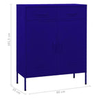 Meuble de rangement Acier Vert Olive 80 x 35 x 101,5 cm