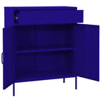 Meuble de rangement Acier Vert Olive 80 x 35 x 101,5 cm