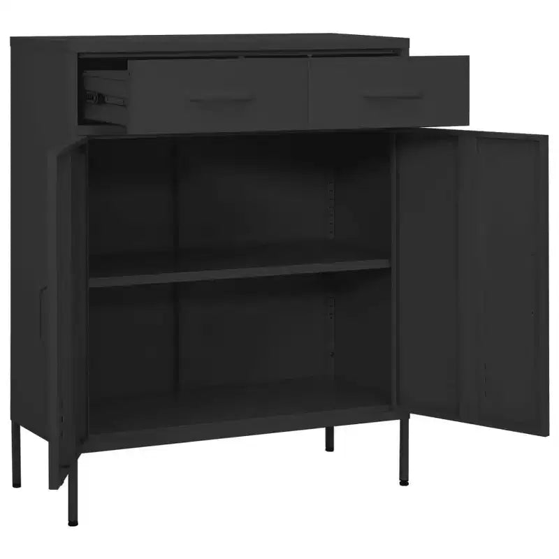 Meuble de rangement Acier Vert Olive 80 x 35 x 101,5 cm