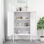 Meuble de rangement, buffet pour entrée, chambre ou bureau, en acier