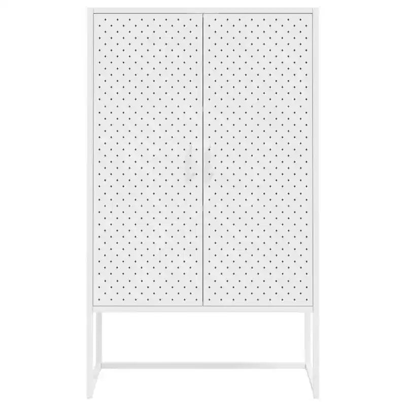Meuble de rangement, buffet pour entrée, chambre ou bureau, en acier