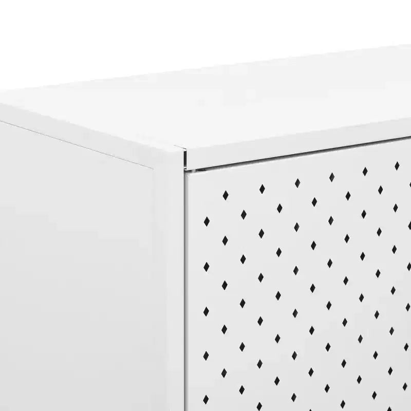 Meuble de rangement, buffet pour entrée, chambre ou bureau, en acier