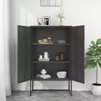 Meuble de rangement, buffet pour entrée, chambre ou bureau, en acier