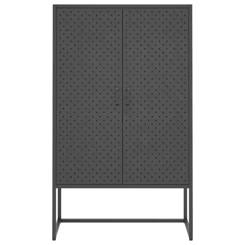 Meuble de rangement, buffet pour entrée, chambre ou bureau, en acier
