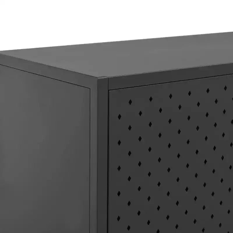 Meuble de rangement, buffet pour entrée, chambre ou bureau, en acier