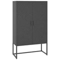 Meuble de rangement, buffet pour entrée, chambre ou bureau, en acier