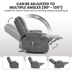 Fauteuil inclinable manuel avec massage par vibration et chauffage lombaire,Canapé simple avec poche latérale,Fauteuil à bascule avec porte-gobelet,Fauteuil inclinable pour chambre à coucher